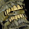 14K Gold Plated 8 on 8 Teeth Vampire Fangs Grillz Set