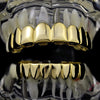 14K Gold Plated 8 Top Eight Bottom Plain Teeth Grillz Set