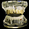 14K Gold Plated 8 Top Teeth Vampire Fang Grillz