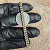 14K Gold Plated 925 Silver Diamond Cut Bracelet Two-Tone Chunky Miami Cuban 5mm Thick