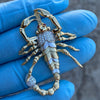 14K Gold Plated 925 Silver Scorpion Iced CZ Scorpio Pendant 2"