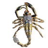 14K Gold Plated 925 Silver Scorpion Iced CZ Scorpio Pendant 2"