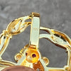 14K Gold Plated 925 Silver Scorpion Two-Tone Iced CZ Scorpio Pendant