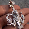 14K Gold Plated 925 Sterling Silver 2.25ct Moissanite Egyptian Anubis Pendant