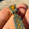 14k Gold Plated 925 Sterling Silver Cross Iced Flooded Out Micro Pave CZ Pendant 2"
