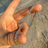 14K Gold Plated 925 Sterling Silver Diamond Cut Bracelet Two-Tone Chunky Miami Cuban 5mm Thick