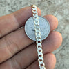 14K Gold Plated 925 Sterling Silver Diamond Cut Bracelet Two-Tone Chunky Miami Cuban 5mm Thick