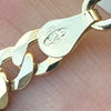 14K Gold Plated 925 Sterling Silver Diamond Cut Bracelet Two-Tone Chunky Miami Cuban 5mm Thick