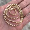 14K Gold Plated 925 Sterling Silver Italy Singapore Rope Chain Necklace 16"-24"