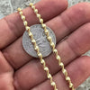 14K Gold Plated 925 Sterling Silver Italy Singapore Rope Chain Necklace 16"-24"