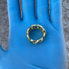 14K Gold Plated 925 Sterling Silver Ring Miami Cuban Link 11 MM