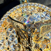 14K Gold Plated 925 Sterling Silver St Michael CZ Pendant Medallion