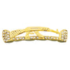 14K Gold Plated AK-47 Gun Rifle Iced Top Teeth Grillz