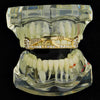 14K Gold Plated AK-47 Gun Rifle Iced Top Teeth Grillz