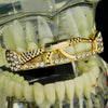 14K Gold Plated AK-47 Gun Rifle Iced Top Teeth Grillz