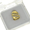 14K Gold Plated Backslash Top Single Tooth Cap