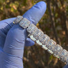 14K Gold Plated Baguette Iced Flooded Out Bracelet