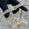 14K Gold Plated Big Angel Wings Pendant CZ Chain Necklace 20"