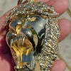 14k Gold Plated  Big Juge Jumbo Lion Head Franco Chain Necklace 36"