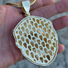14k Gold Plated  Big Juge Jumbo Lion Head Franco Chain Necklace 36"