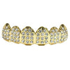 14K Gold Plated Bling Paved Iced Top Teeth Grillz