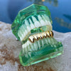 14K Gold Plated Bottom Teeth Deeper-Cut Grillz