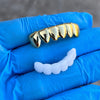 14K Gold Plated Bottom Teeth Deeper-Cut Grillz