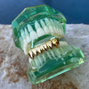 14K Gold Plated Bottom Teeth Deeper-Cut Grillz