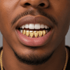 14K Gold Plated Bottom Teeth Plain Grillz