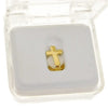 14k Gold Plated Cross Top Tooth Cap