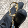 14k Gold Plated Cross w/Praying Hands Pendant Iced Bling Out CZ 4"