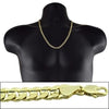 14K Gold Plated Cuban Curb Chain Necklace 24" x 6MM