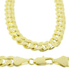 14K Gold Plated Cuban Curb Chain Necklace 24" x 6MM