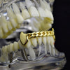 14K Gold Plated Cuban Link Bottom Teeth Vampire Fangs Grillz