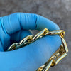 14K Gold Plated Cuban Link Chain Hip Hop Bracelet 20MM Thick 8-9" Inch