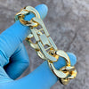 14K Gold Plated Cuban Link Chain Hip Hop Bracelet 20MM Thick 8-9" Inch