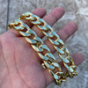14K Gold Plated Cuban Link Chain Hip Hop Necklace 15MM Thick 24-30"