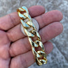 14K Gold Plated Cuban Link Chain Hip Hop Necklace 15MM Thick 24-30"