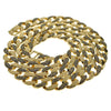 14K Gold Plated Cuban Link Iced Chain Necklace 30"
