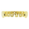 14K Gold Plated Cuban Link Plain Bottom Teeth Grillz