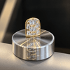 14k Gold Plated CZ Baguettes Big Large Tooth Single Cap Iced Blinged Out Grillz