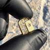 14k Gold Plated CZ Baguettes Big Large Tooth Single Cap Iced Blinged Out Grillz