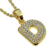 14K Gold Plated D Letter Micro Chain