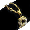 14K Gold Plated D Letter Micro Chain