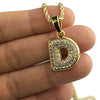 14K Gold Plated D Letter Micro Chain