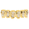 14K Gold Plated Deep Diamond-Cut Bottom Grillz