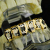 14K Gold Plated Deep Diamond-Cut Bottom Grillz