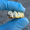 14k Gold Plated Deep Nugget Cut Grillz Bottom Six Teeth Grills