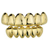 14K Gold Plated Deeper-Cut Teeth Grillz Set