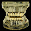 14K Gold Plated Deeper-Cut Teeth Grillz Set